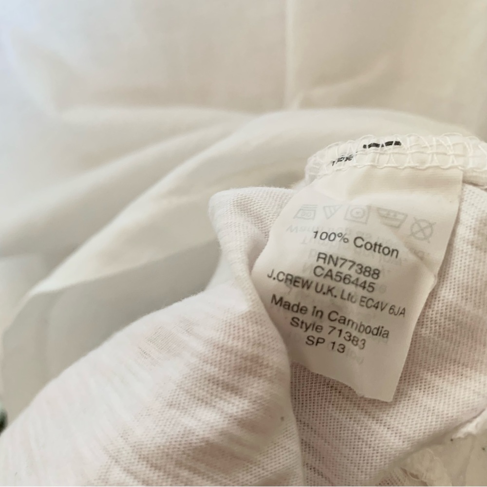 J. Crew Lightweight Classic White T-Shirt - Picture 6 of 7